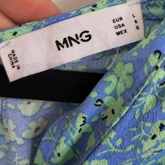 Mango Floral Midi dress Size Large - Picture 8 of 10